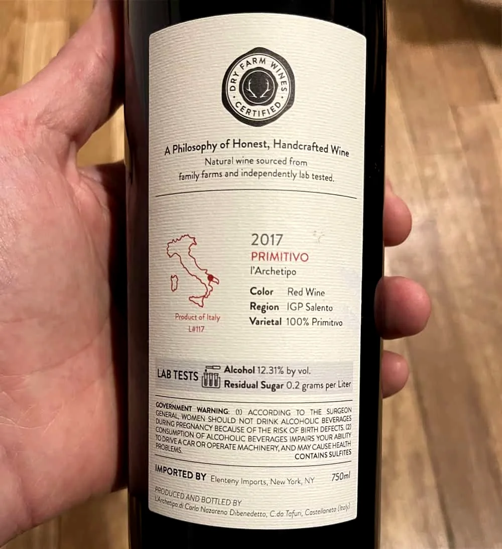 Dry Hill Farms label