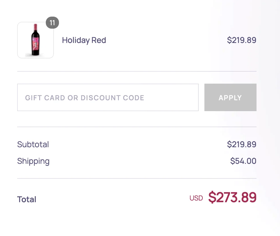 FitVine Shipping Costs